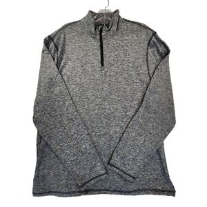 Kenneth Cole XL Gray 1/4 Zip Pullover Space Dye‎ Athleisure Performance Active
